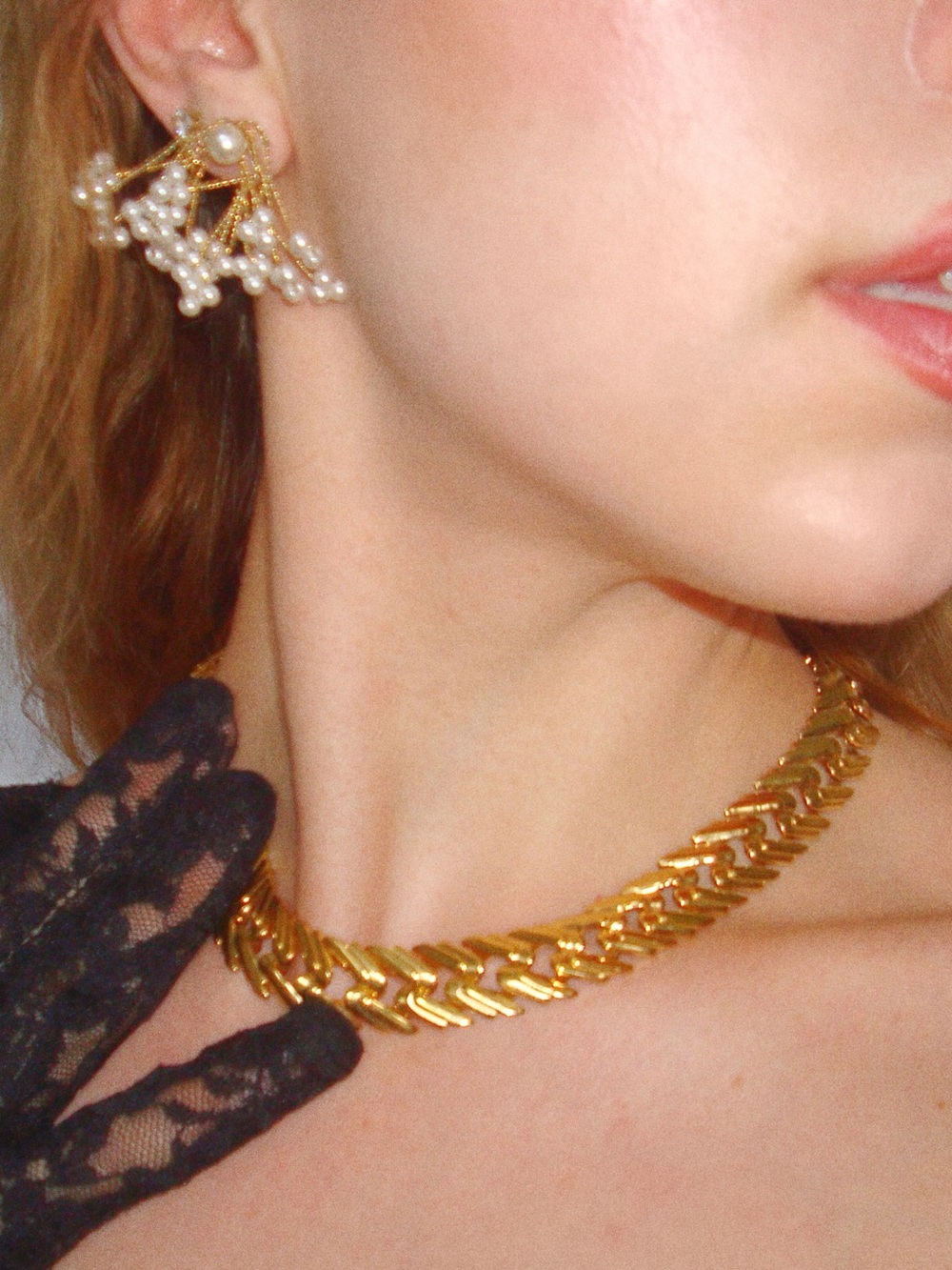 VINTAGE GOLD PLATED CHAIN NECKLACE